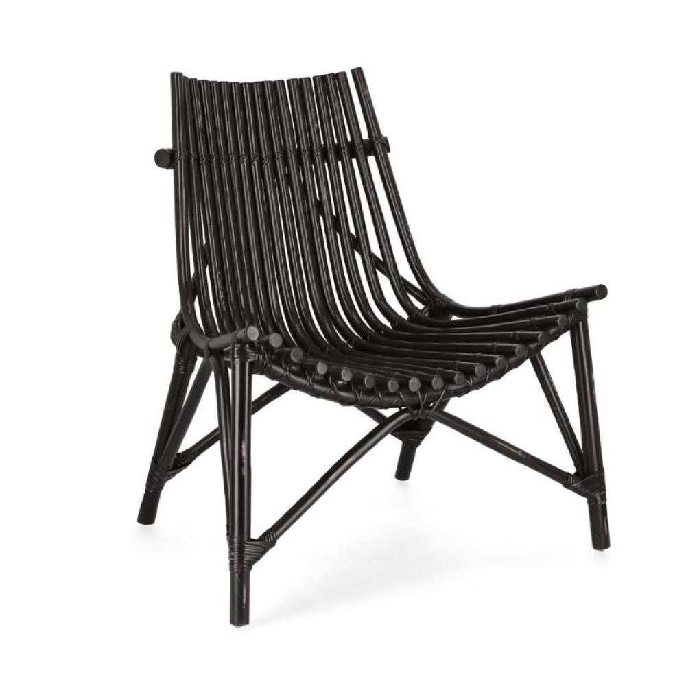 fotel fekete rattan nad design skandinav modern termeszetes anyag natur lounge nappali butor formavivendi lakberendezes.jpg